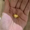 Anillo Vintage Italiano de Estrella de Ocho Puntas Incrustada de Diamantes con Corazón Cepillado, Anillo de Dedo Índice de Lujo Ligero de Nicho de Gama Alta