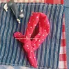Tubibi Ropa de Muñeca Hecha en Casa Accesorios DIY para Ropa Bufanda Bufanda Estilo Japonés Lunares Elegante Cuello con Lazo