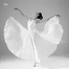 Disfraz de Baile de Apertura Yangko para Niños, Falda de Gran Oscilación de 720 Grados para Niñas, Falda de Tul Fluida de Línea A para Danza Moderna de Xinjiang, Práctica