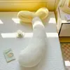 Almofada Longa de Espuma de Memória Broto de Feijão Almofada de Cabeceira Almofada para Mulheres Grávidas Almofada para Dormir de Lado Macia e Confortável Removível e Lavável