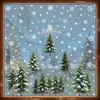 Decoraciones navideñas, pegatinas de cristal de copo de nieve blanco invernal, pegatinas electrostáticas de cedro verde Amazon transfronterizas