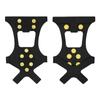 Cobre-sapatos Crampon Antiderrapante de Dez Garras Transfronteiriço para Montanhismo ao Ar Livre de Inverno, Escalada em Rocha e Campo de Neve Silicone Crampon de Dez Garras Espinhos para Sapatos