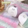 Fansen Terciopelo de Nieve Fabricante Mayorista Mezcla de Lana Peluche Largo Sombrero Bufanda Manta Siete Estrellas Hecho a Mano Bricolaje
