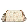 Bolso de Gama Alta para Mujer Primavera y Verano 2025 Nuevo Bolso Cruzado de Hombro con Estampado y Textura a Cuadros Gran Capacidad para Mujer