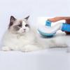 Cepillo para Pelo de Gato, Cepillo para Gato para Muda con Peine de Metal, Cepillo Autolimpiante para Pelo de Mascota con Botón de Liberación - Cepillo de Aseo Deslanador Amigable con la Piel para Gatos de Pelo Corto y Largo