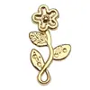 El Más Vendido de Amazon KC Aleación de Oro Flor de Girasol Flor de Rosa Colgante Colgante Pulsera DIY Collar Accesorios de Joyería