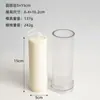 Molde Redondo para Velas de Rayas Finas con Dientes Finos, Molde para Velas Perfumadas, Molde de Plástico Acrílico para Piezas de Velas Rayadas