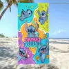 Toalla de Baño Absorbente de Agua de Secado Rápido para Niños con Dibujos Animados Transfronterizos Temu Lilo y Stitch Ángel Bebé Stitch Toalla de Playa