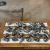 Acessório Decorativo em Prata Velha (Prata 37) em Forma de Pássaro Contas Espaçadoras para Pulseira DIY Pingente para Corda Trançada Acessório Criativo