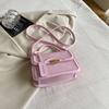 Bolsa pequena portátil de textura simples estilo ocidental nova primavera 2024 bolsa de ombro mensageiro para o trabalho lazer retrô bolsa feminina