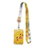 Portatarjetas de identificación de estudiante de dibujos animados de Pokemon Pikachu con cordón largo, portatarjetas de acceso anti-pérdida, portatarjetas Octopus