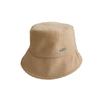 Otoño e invierno nuevo punto a cuadros sombrero de pescador lateral estándar copa plana ala grande sombrero parasol circunferencia de cabeza grande sombrero cortavientos con protección para las orejas