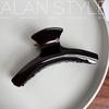 Pinza para el pelo de acetato de tonos oscuros coreana y japonesa, elegante, marrón cálido, chocolate, pinza de tiburón para mujer, accesorio versátil para el cabello