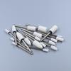 Muela Cabezal de Rectificado para Pulir Metal, Corindón Blanco Cilíndrico Cónico Taladro Neumático de Mano Recto Rectificadora Eléctrica Pequeña Vástago de 3 mm Punta Afilada