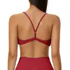 Sujetador sin espalda transfronterizo sin costuras con tirantes finos, sujetador de yoga transpirable en forma de Y para mujer, sujetador deportivo de secado rápido 5112
