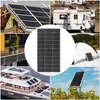 Panel Solar de Vidrio Monocristalino de 105W para Generación de Energía en el Hogar, Estación de Energía en Tejado, Panel Fotovoltaico, Sistema de Generación de Energía a Pequeña Escala para Balcón