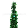 Superventas Transfronterizo En Stock 1.5m Mascota Color Sólido Disco Redondo Grande Decorativo Retráctil Chenilla Plegable Árbol de Navidad Artificial