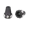 Tapa de Tornillo Cónica con Campana Metálica Incrustada de Diamantes Hebilla Recta para Extremo de Cuerda Aleación Electrochapada Hebilla de Cola de Cuerda para Pantalones Accesorios de Ropa Jinda