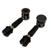 Pistola conector tres en uno Jishengfa de 12 cm color negro con tapa de aleación de zinc, rueda excéntrica, conector rápido de instalación dos en uno