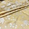 Novo jacquard de seda de duas cores 2024 padrão escuro de folha de bordo tecido jacquard chinês vestido retrô traje Tang tecido Hanfu