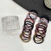 Anillo para el cabello simple en caja accesorios prácticos para el cabello 20 bandas de goma básicas cuerda para el cabello de alta elasticidad para mujer cuerda coreana para la cabeza al por mayor