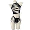 Amor como lingerie sexy mulheres sexy perspectiva oco tearable rachado hip saco paixão não- decolar net terno 135