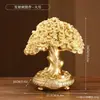 Adornos de Resina de Lujo Accesible Dorado para Hogar Sala de Estar Mueble de TV Vinoteca Decoraciones de Sala Modelo Artesanías Muebles