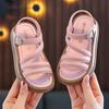 Sandalias para Niños y Niñas Punta Abierta Temperamento Verano Nueva Moda Estilo Coreano Princesa Estudiantes Lindas Versátiles Sandalias Estilo Extranjero