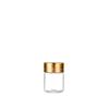 Botella de vidrio transparente pequeña 15ml embalaje de cápsula sellada botella de medicina 20g ungüento medicina líquida sub-botella tapa de aluminio botella vacía