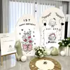 Decoración Coreana Ins para el Primer Cumpleaños de Bebé para Niños y Niñas Versión Familiar de la Ceremonia del Primer Cumpleaños Set Completo de Fondo para Fotos Tablero Kt