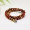 Populares en el comercio exterior, pulseras de cuentas hechas a mano para hombres y mujeres para aliviar la ansiedad, pulseras de la suerte del zodíaco de cristal natural europeas y americanas