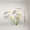 L5 Arte Floral Margaritas Artificiales Flores de Plástico DIY Sombrero de Paja Decoración para Ropa Flores de Seda Flores Falsas Materiales para Corona Hecha a Mano