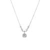 Collar de Diamante Cuadrado Brillante para Mujer 2025 Nuevo Primavera y Verano Dulce Lujo Ligero Sensación Diseño Elegante Sensación Cadena Clavicular