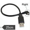 Cable mini 5p para coche MP3 disco duro codo mini USB a USB carga datos flexión arriba abajo izquierda derecha