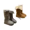 Botas cálidas de caña alta, forradas de polar, con suela gruesa, botas de nieve engrosadas para mujer, nuevas botas de invierno hasta la pantorrilla 2026, zapatos grandes de algodón estilo noreste