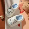 Pantuflas de Algodón para Niñas, Nuevas Otoño/Invierno 2026, Para Casa Interior, Dibujos Animados Lindos Gatitos Perritos, Pantuflas de Algodón para Padres e Hijos