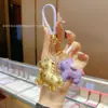 Colgante de Caballo Dorado, Llavero con Símbolo de Riqueza Instantánea, Colgante de Bolsa de Oro Puro, Regalo de San Valentín, Pequeño Regalo del Año del Caballo