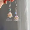 Colgante para Teléfono, Llavero, Colgante para Bolso de Árbol de Navidad de Cristal con Cuentas Hecho a Mano, Ambiente Festivo de Moda, Regalo