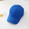 Boné Simples Cor Sólida Estilo Coreano Macio para Meninos e Meninas Tendência Algodão Lavado Cabeça Pequena Boné de Baseball Infantil
