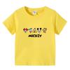 Camiseta de Algodón con Estampado de Dibujos Animados para Niños Verano Manga Corta Top Guapo para Niño Top de Verano de Cuello Redondo Vestido de Verano para Bebé