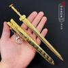 Espada Famosa Antiga Arma Espada do Rei Yue Goujian 22cm com Bainha Modelo de Arma Dourada Liga de Zinco Ornamentos Artesanato Brinquedo