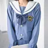 Conjunto de Uniforme JK Original Mercury Diary en Stock para Mujer, Conjunto Completo, Auténtico Traje de Marinero de Manga Larga Estilo Escuela Japonesa, Atuendo Dulce de Chica