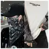Máscara de proteção solar masculina e feminina cachecol de seda gelada proteção orelha pescoço cobertura facial de verão manga longa flor de caju toalha facial para ciclismo moda