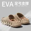 Chinelos de banho de verão para mulheres, para uso interno e externo, antiderrapantes com suporte de arco, chinelos de EVA para casais