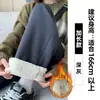 Pantalones de Chándal de Lana de Cordero Grises para Mujer, Nuevo Estilo Otoño e Invierno 2025, Forrados de Felpa y Engrosados, Pantalones Anchos Petite, Pantalones Cálidos de Algodón