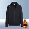 Traje deportivo para hombre con cárdigan, algodón grueso transpirable para otoño e invierno, corte holgado, talla grande, sudadera casual