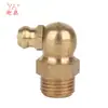 Boquilla de grasa recta M6M8M10 GB cobre puro codo 45 grados 90 grados boquilla de copa de aceite de excavadora