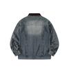 Beijie Marca de Moda Americana para Hombre Primavera 2025 Nueva Chaqueta de Mezclilla con Solapas de Contraste Chaqueta Lavada Retro para Hombre