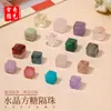 Azúcar de Cristal Natural Cubo Espaciador Cuentas Accesorios Hecho a Mano DIY Pulsera Collar Colgante Aguamarina Cuadrado Pequeños Accesorios Mayoreo