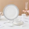 Traje de Vajilla para Hotel Restaurante Hotel Bol Especial Club Juego de Cuatro Piezas Platos de Chaozhou Bol Palillos Comercial